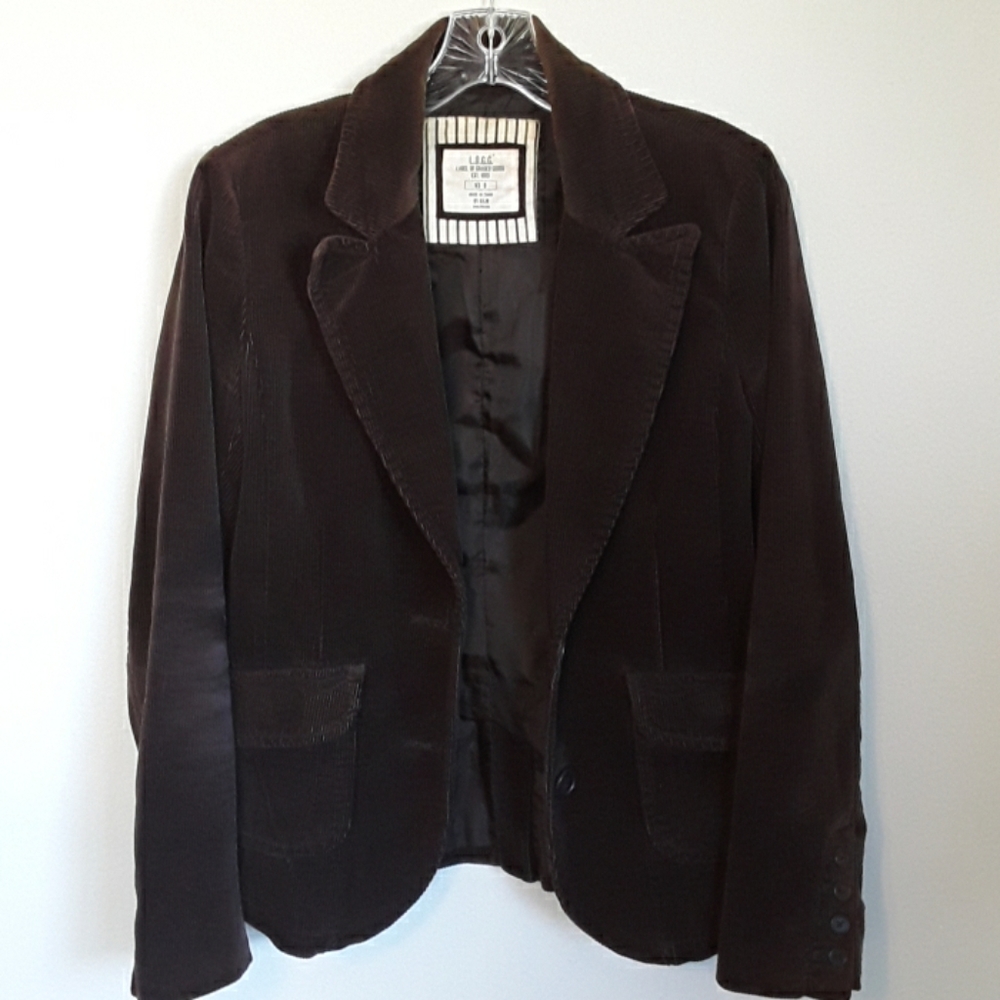 H&M L.O.G.G. Brown Corduroy Jacket Size 8